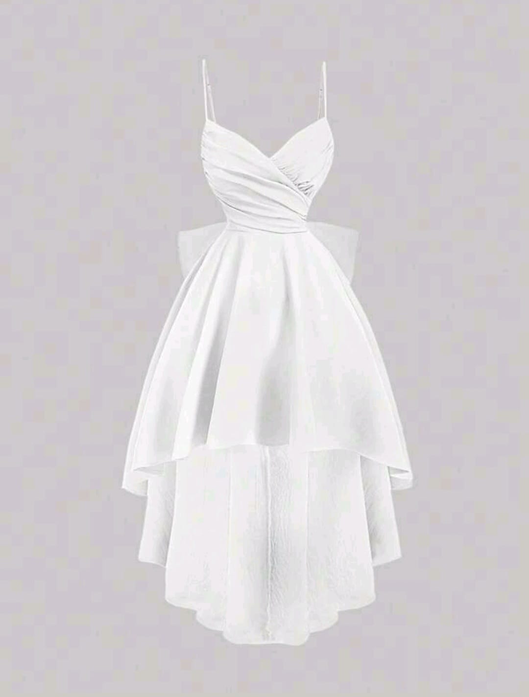 Amira Bow-Back Tiered Dress