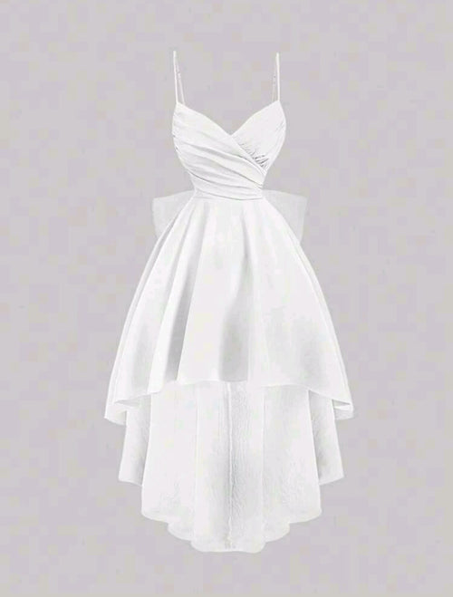 Amira Bow-Back Tiered Dress