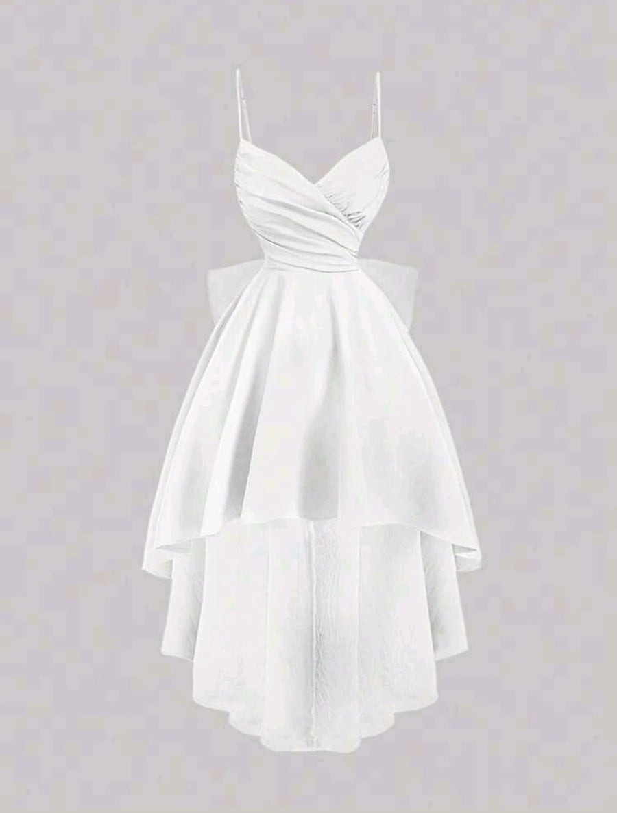 Amira Bow-Back Tiered Dress