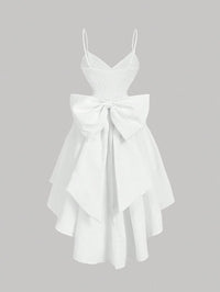 Amira Bow-Back Tiered Dress
