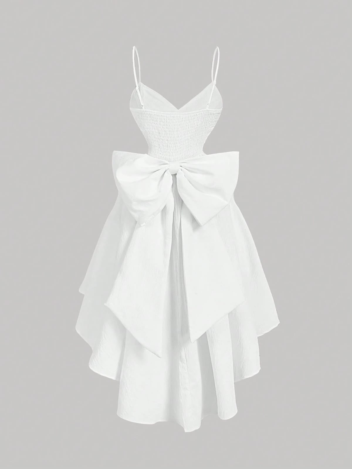 Amira Bow-Back Tiered Dress