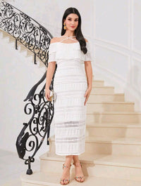 Dalia Off-Shoulder Ruffle Midi