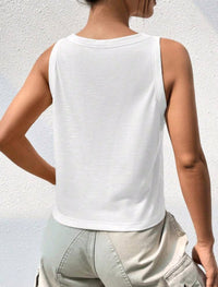 Essential Scoop Tank — White