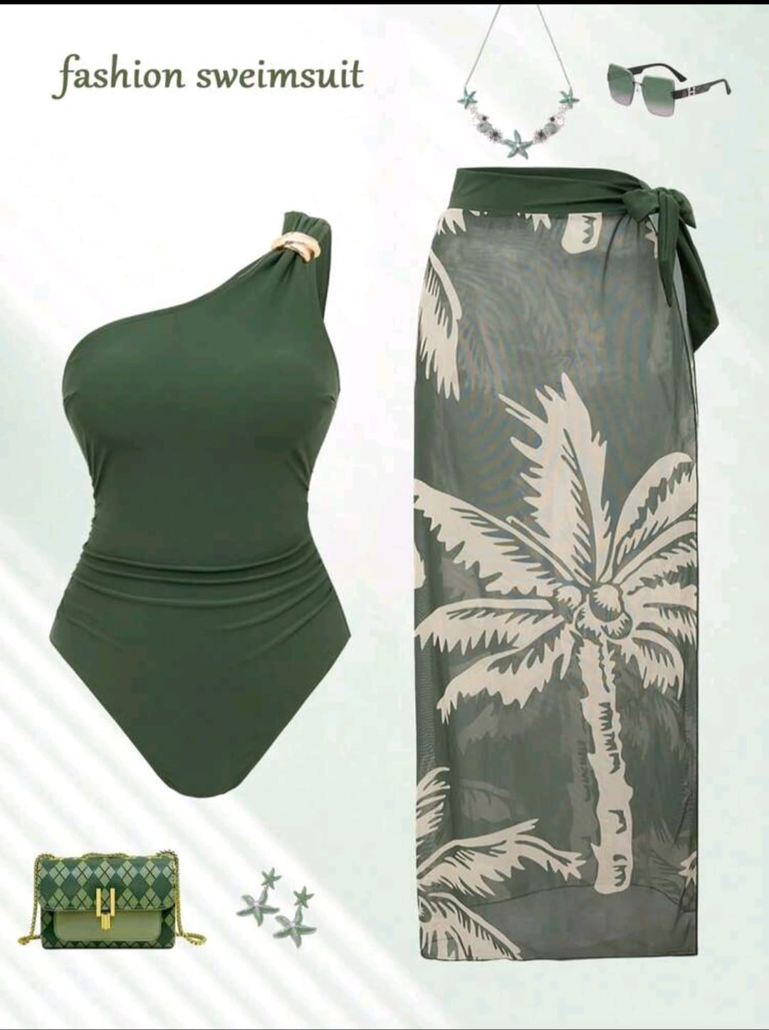 Palma Swimsuit & Palm Sarong Set
