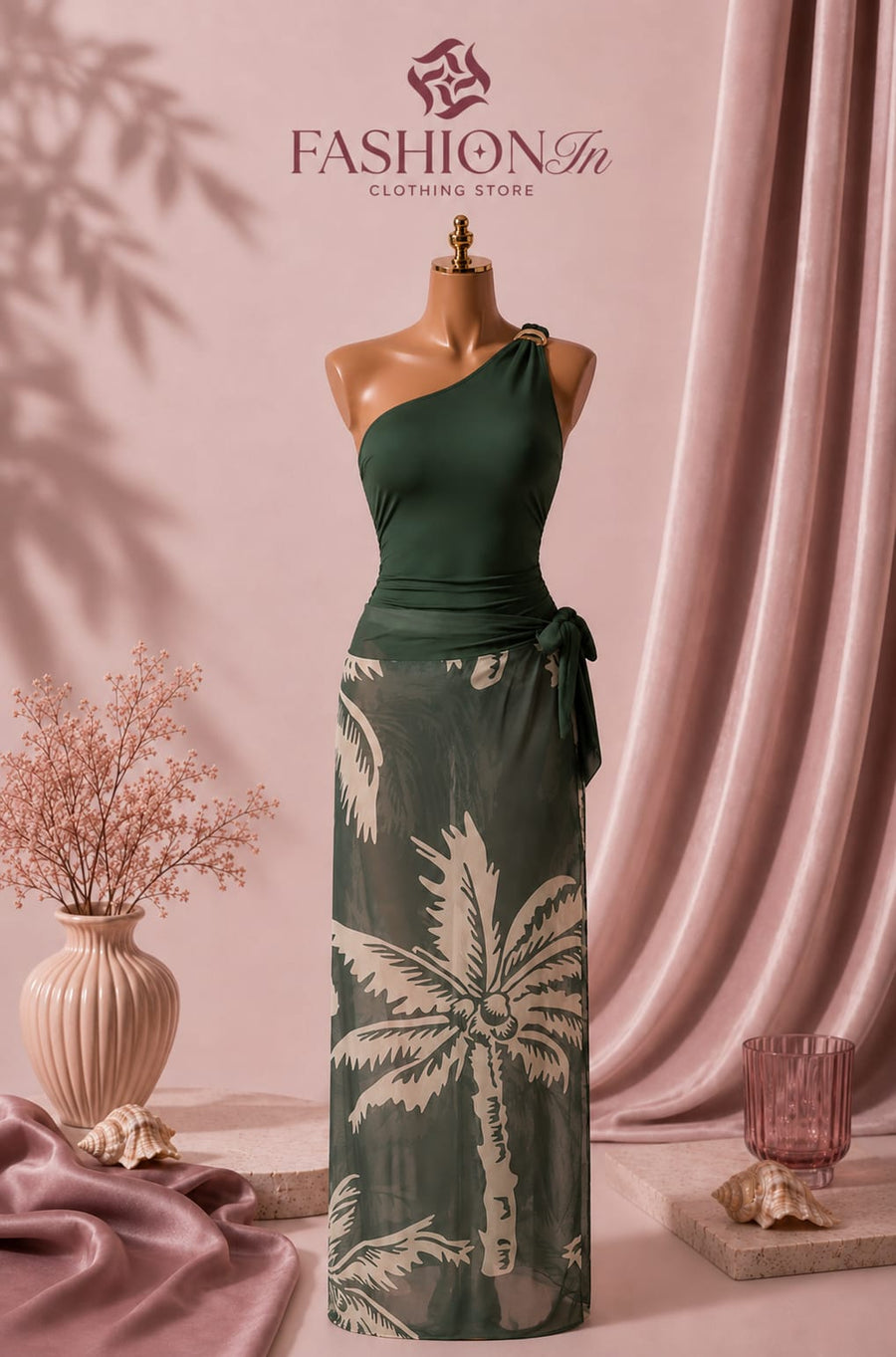 Palma Swimsuit & Palm Sarong Set