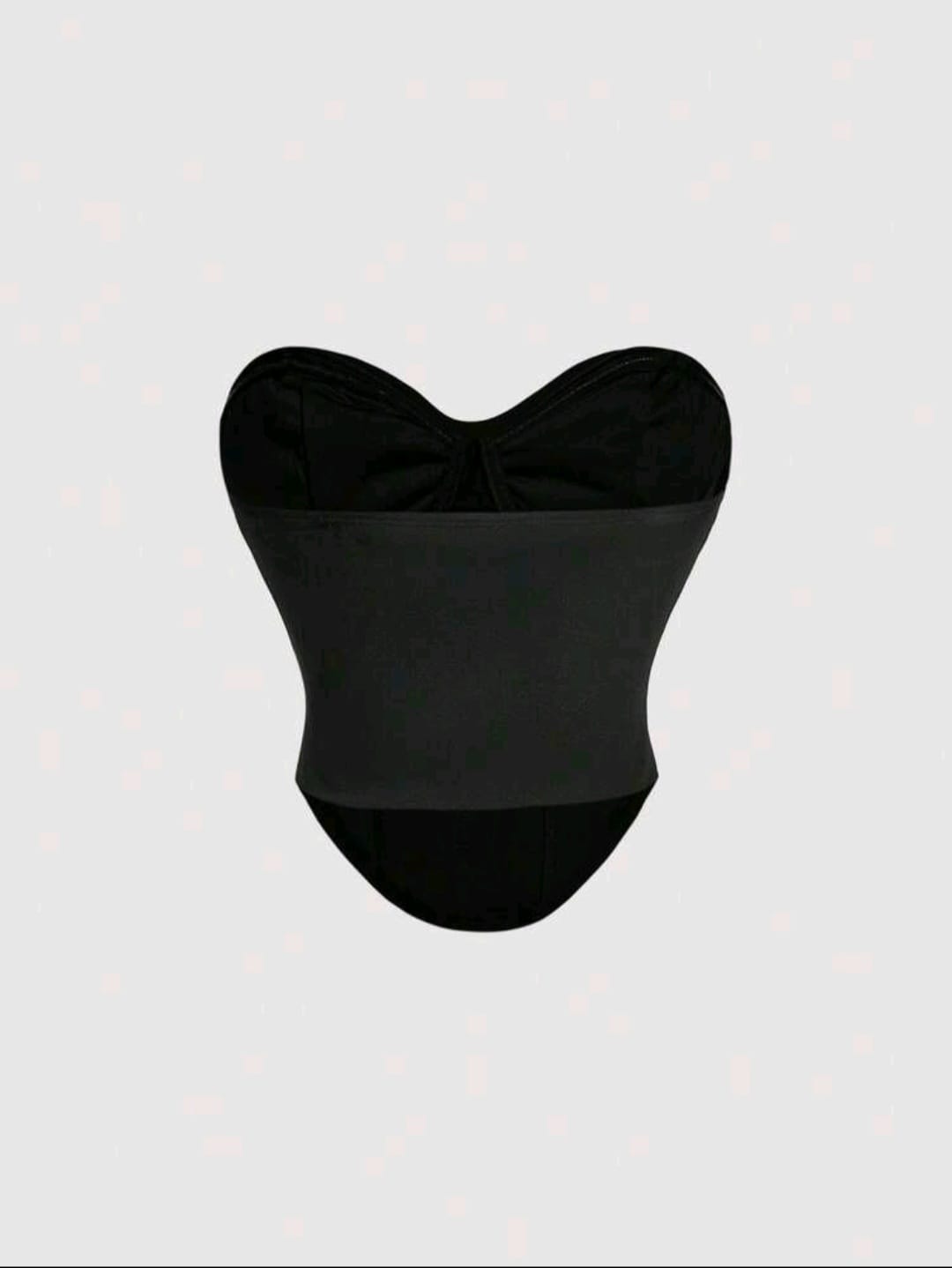 Selene Sequin Corset Top — Black